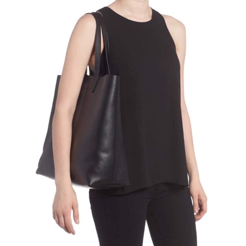 madewell // black paint stripe transport bag - Picture 2 of 7